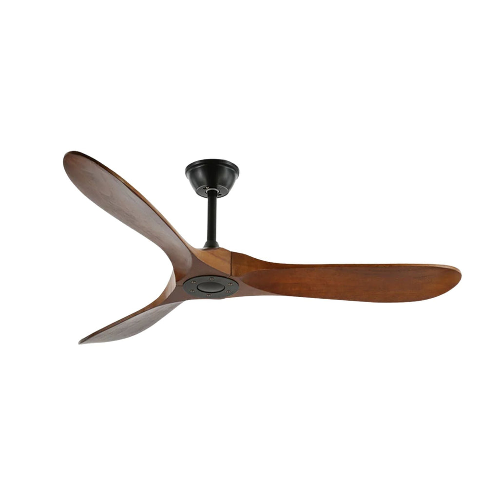 Wooden 3-Blade Ceiling Fan with Remote Control
