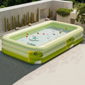 Rectangular Family Inflatable Pool with Three-Tier Design