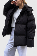 Doudoune oversize à capuche pour femme