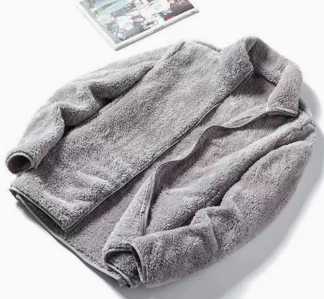 Women's Fleece Jacket with Stand-Up Collar