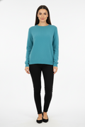 Women's Round Neck Relaxed Knit Sweater
