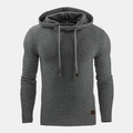 Sweat à capuche pour homme en maille texturée façon panier