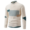 Men's Ribbed Knit Mock Neck Sweater
