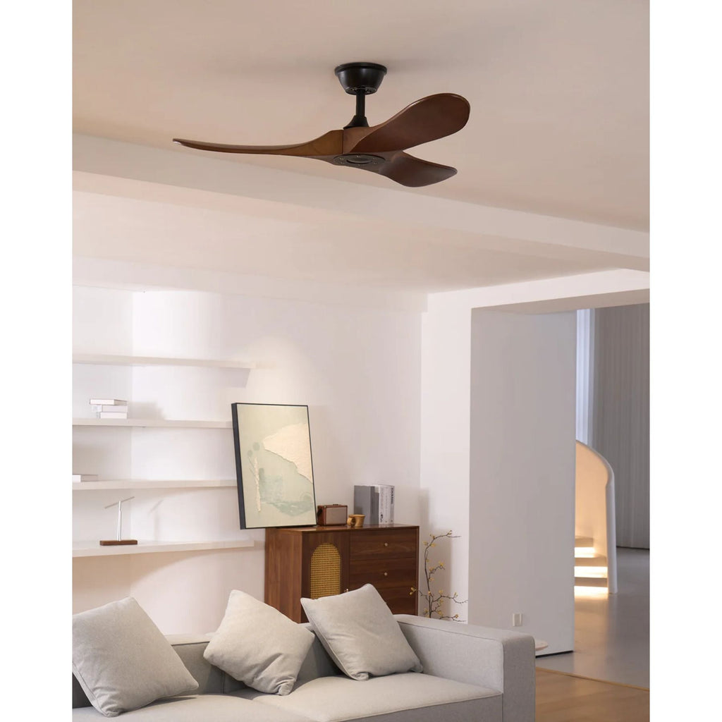 Wooden 3-Blade Ceiling Fan with Remote Control