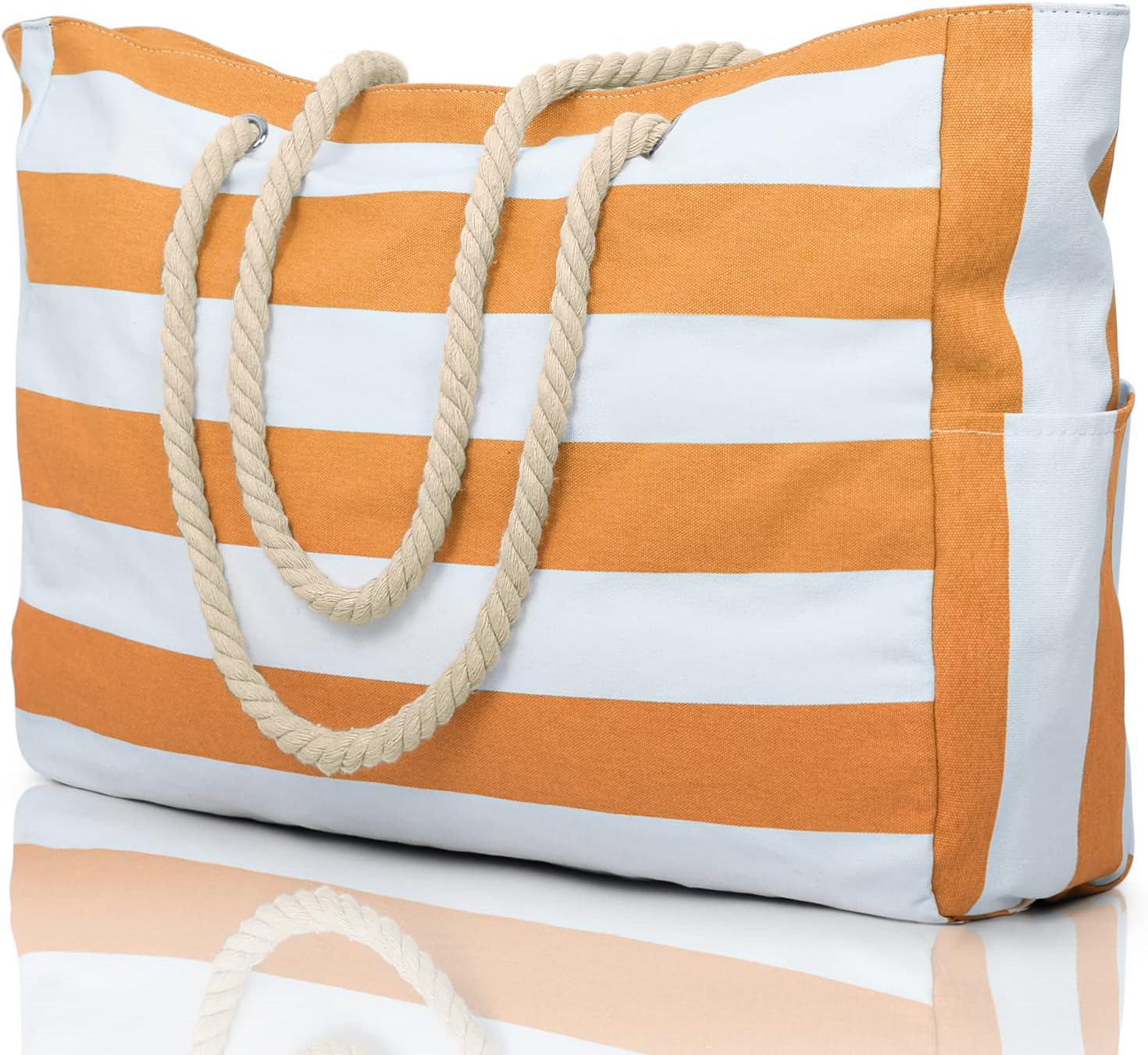 Tote Bag – Striped Rope Handle Everyday Style