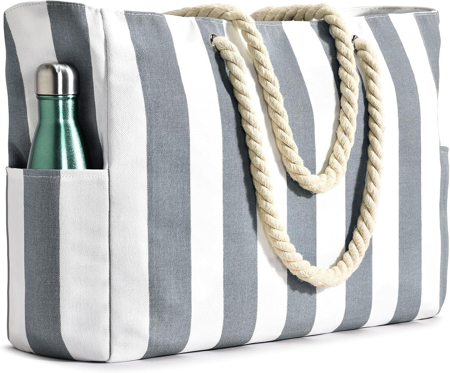 Tote Bag – Striped Rope Handle Everyday Style