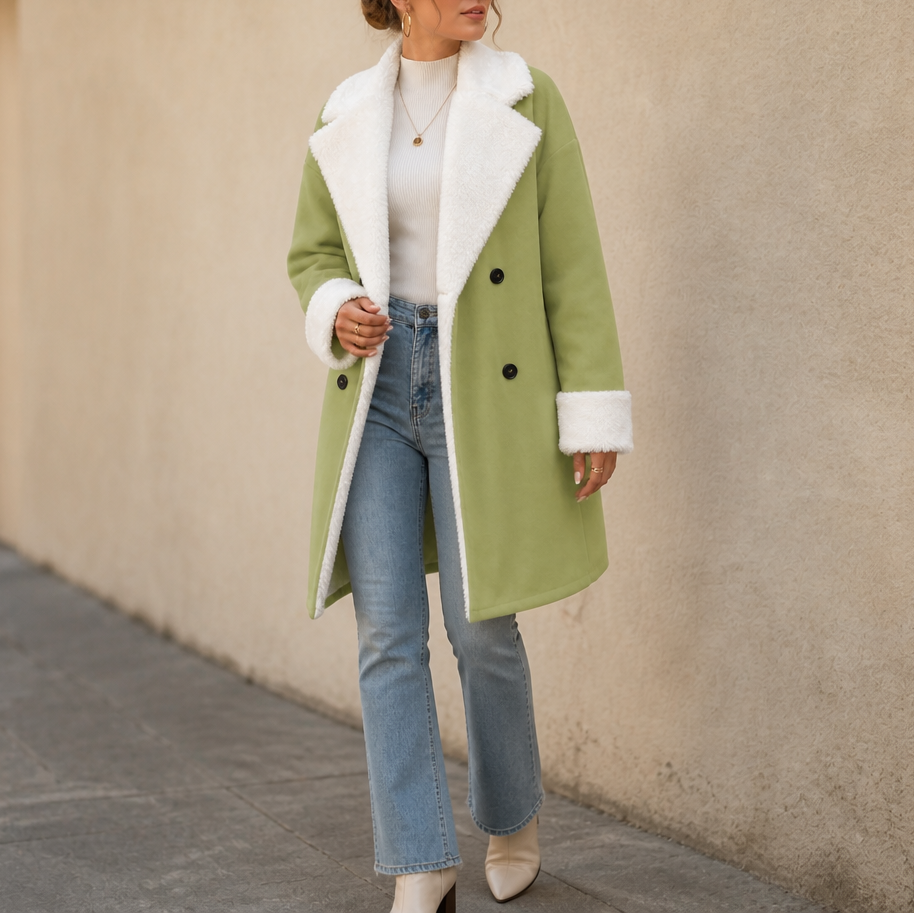 Women's Double-Breasted Coat