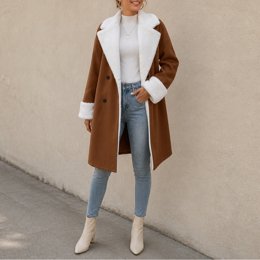 Women's Double-Breasted Coat