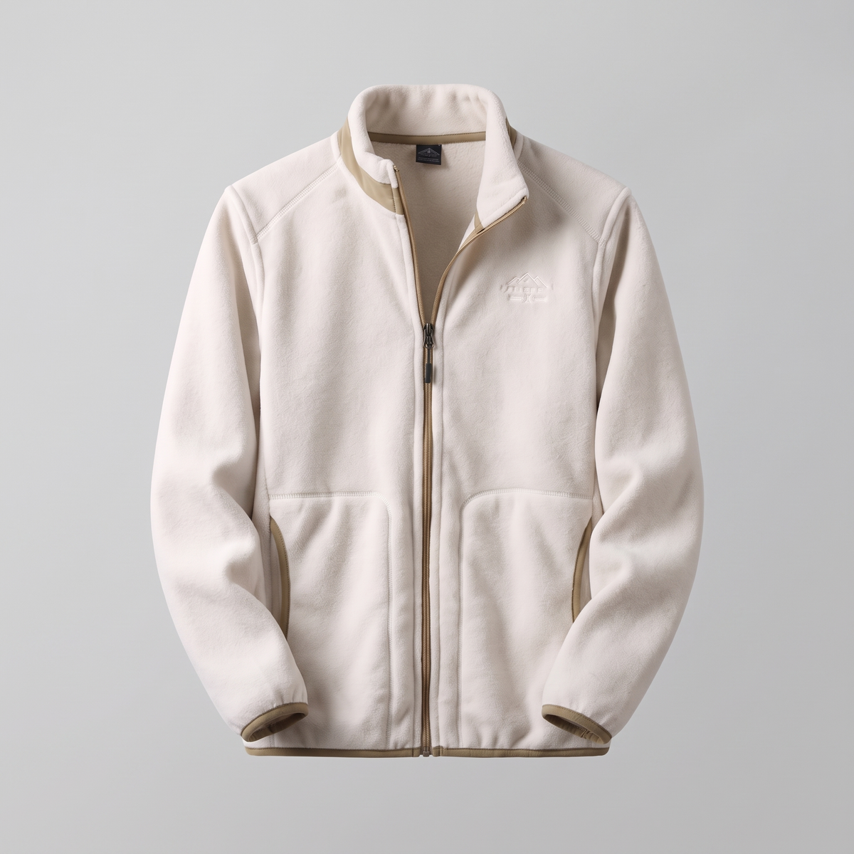Men's Zip-Up Fleece Jacket with Side Pockets