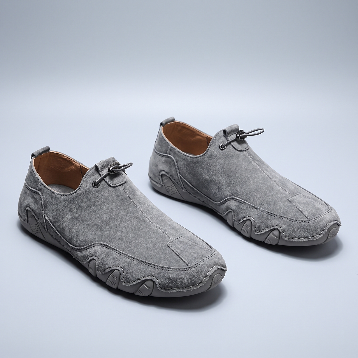 Men's Lace-Up Panel Casual Sneakers