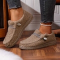 Women's Cozy Sherpa Slip-On Moc Toe Loafer Sneakers