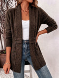 Women’s Shawl Collar Open Front Knit Cardigan