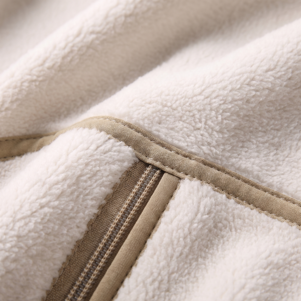 Men's Zip-Up Fleece Jacket with Side Pockets