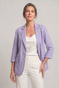 Veste blazer légère décontractée pour femme à bouton unique