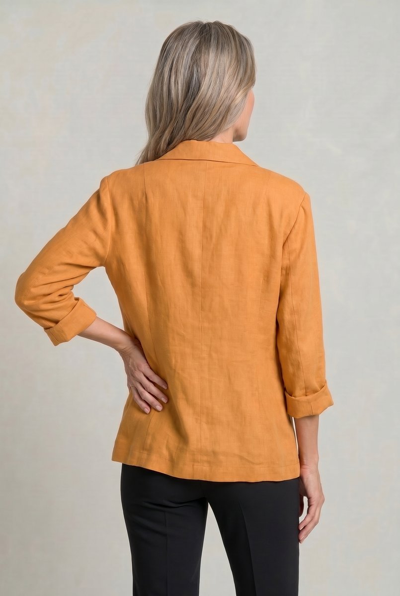 Veste blazer légère décontractée pour femme à bouton unique