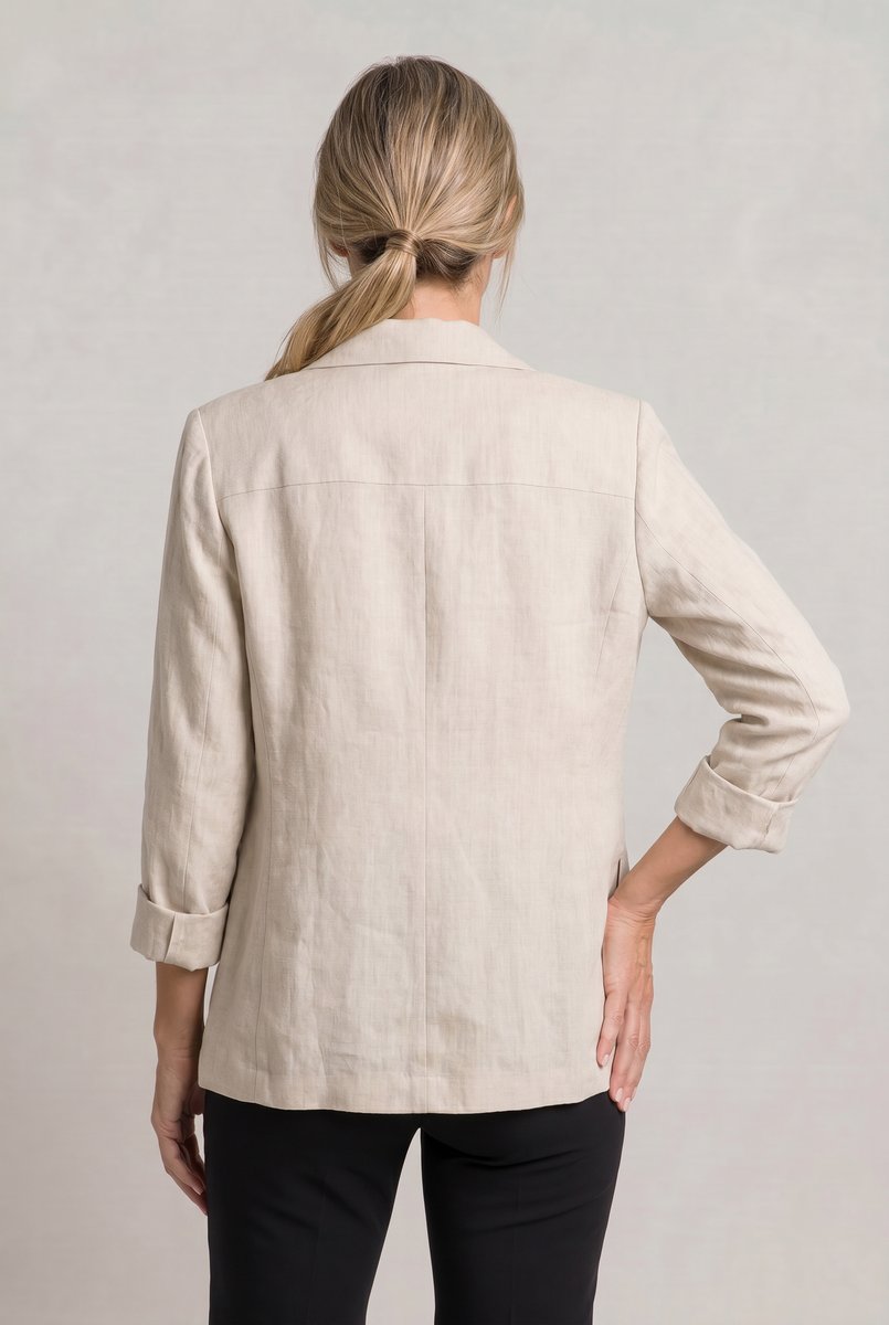 Veste blazer légère décontractée pour femme à bouton unique
