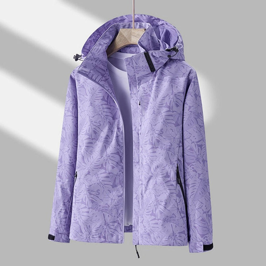 Veste légère imperméable et coupe-vent à capuche pour femme