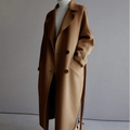 Women's Oversized Longline Double-Breasted Coat