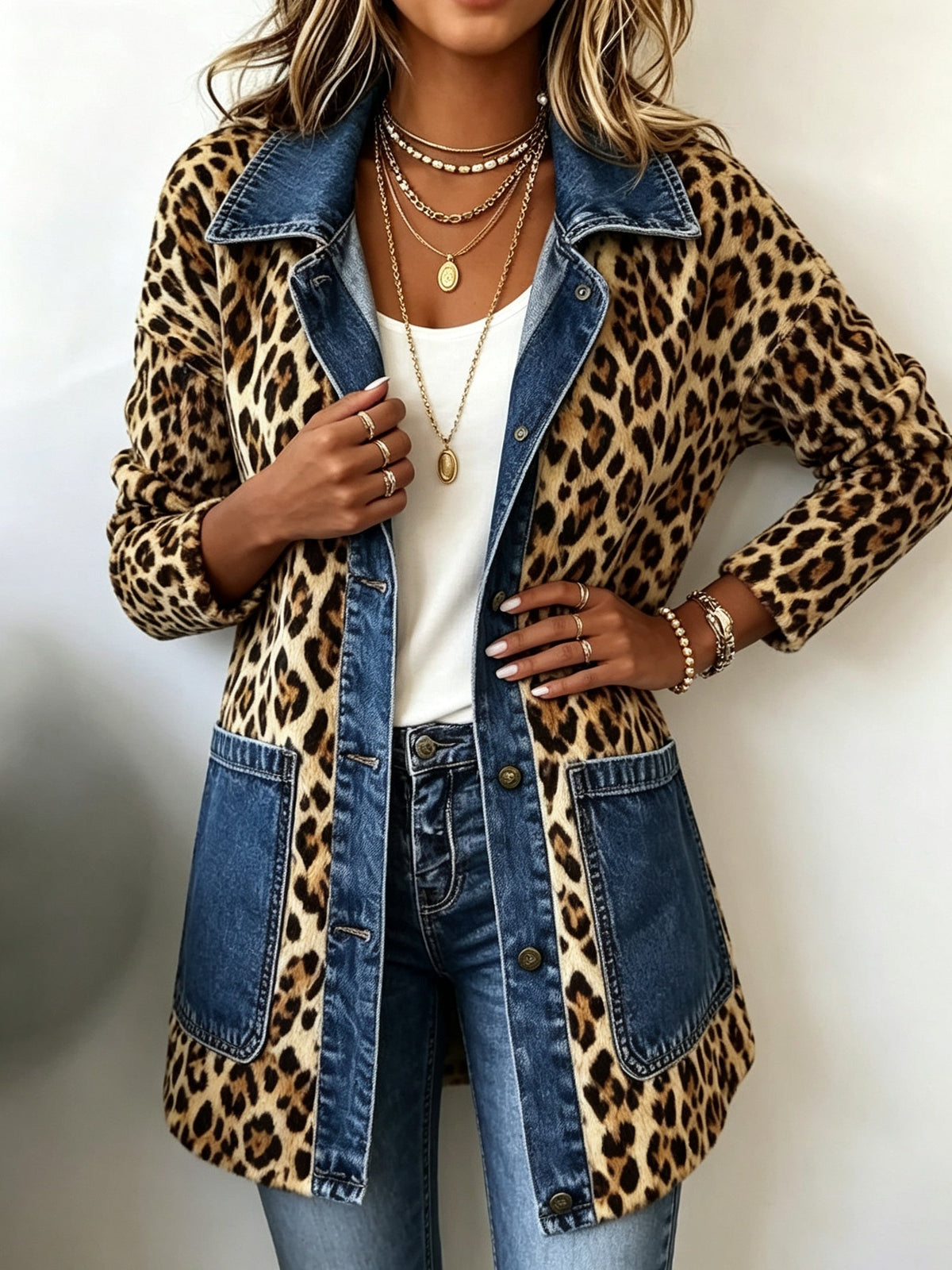 Women's Contrast Longline Jacket