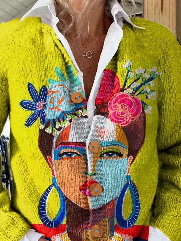 Gilet en maille boutonné sur le devant pour femme