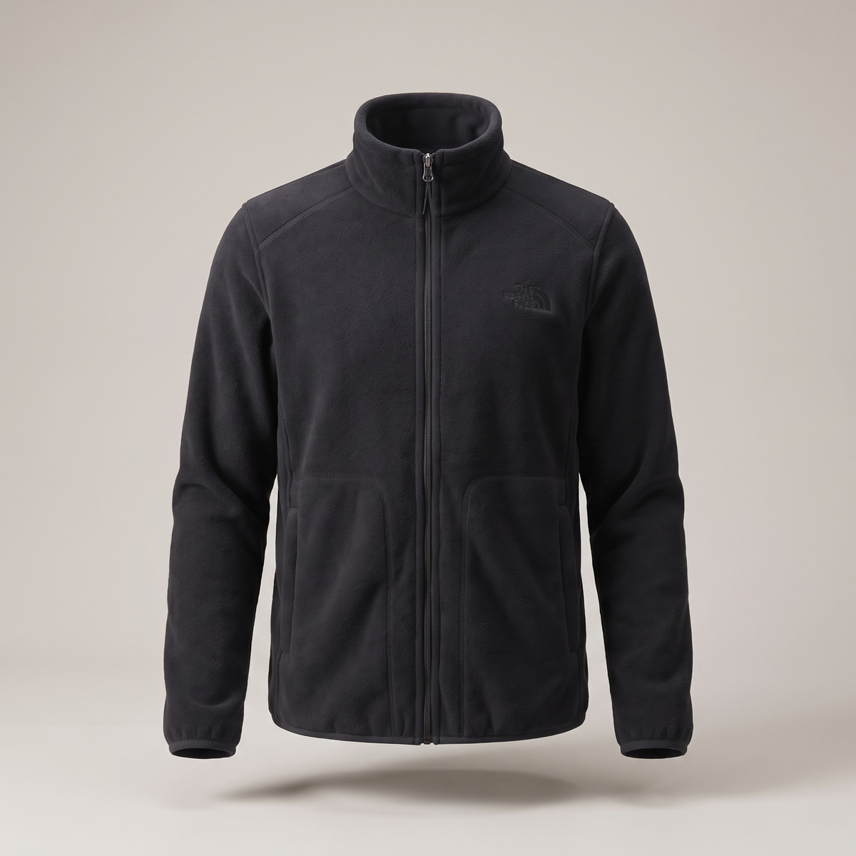 Men's Zip-Up Fleece Jacket with Side Pockets