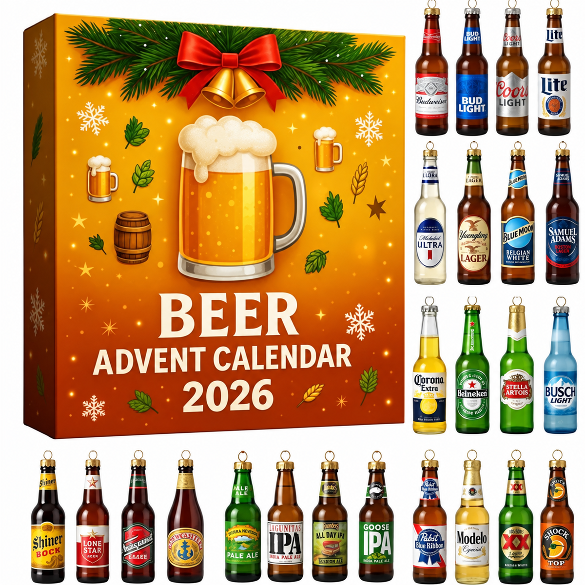 Beer Advent Calendar 2026 Christmas Countdown Gift Box