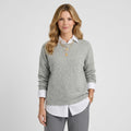Women’s Crew Neck Knit Sweater – Long Sleeve Pullover Style
